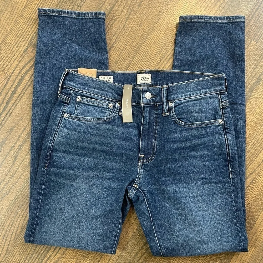 NWT J. Crew 484 Slim-fit stretch jean in one-year wash size W29 L 30